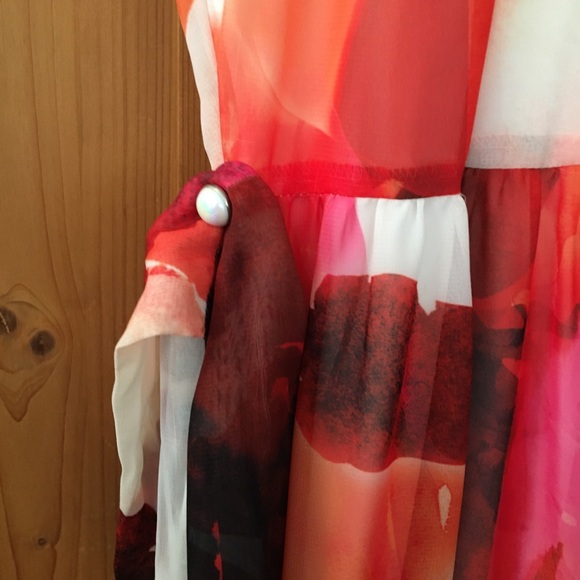 Alex Marie Halter Mock-Neck Sleeveless Tiered Chiffon Maxi Dress - Picture 6 of 6